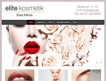 Tablet Screenshot of elite-kosmetik.com